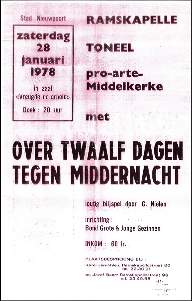 1977 Over 12 dagen tegen Middernacht affiche